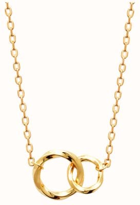 Burren Jewellery 18k Gold Plated Circular, Twist Necklace N1730