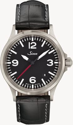 Sinn 556 A RS | Black Alligator Embossed Strap 556.0141-BL44201851001225403A