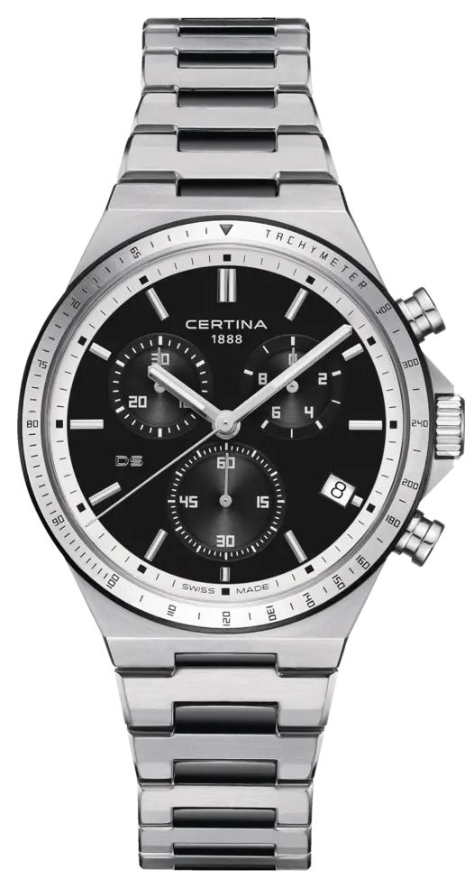 Certina C0434172205100 DS-7 Chronograph (41mm) Black Dial / Watch