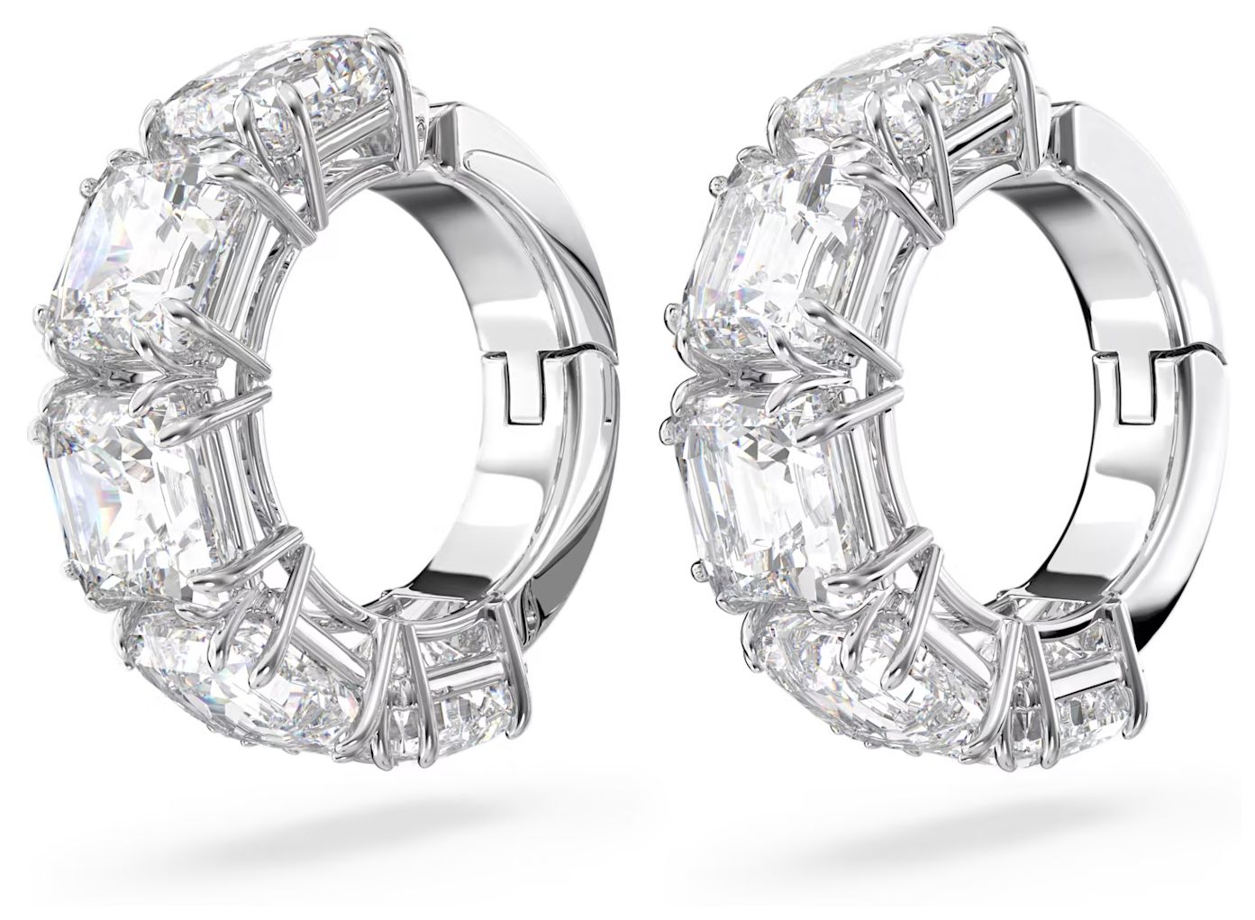 Swarovski 5654557 Millenia Clip Earrings | Rhodium Plated | Jewellery