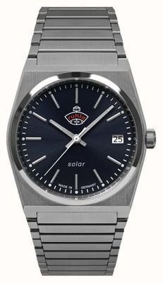 RUHLA Space Control XS Solar (35mm) Dark Blue Dial / Stainless Steel 4641M3