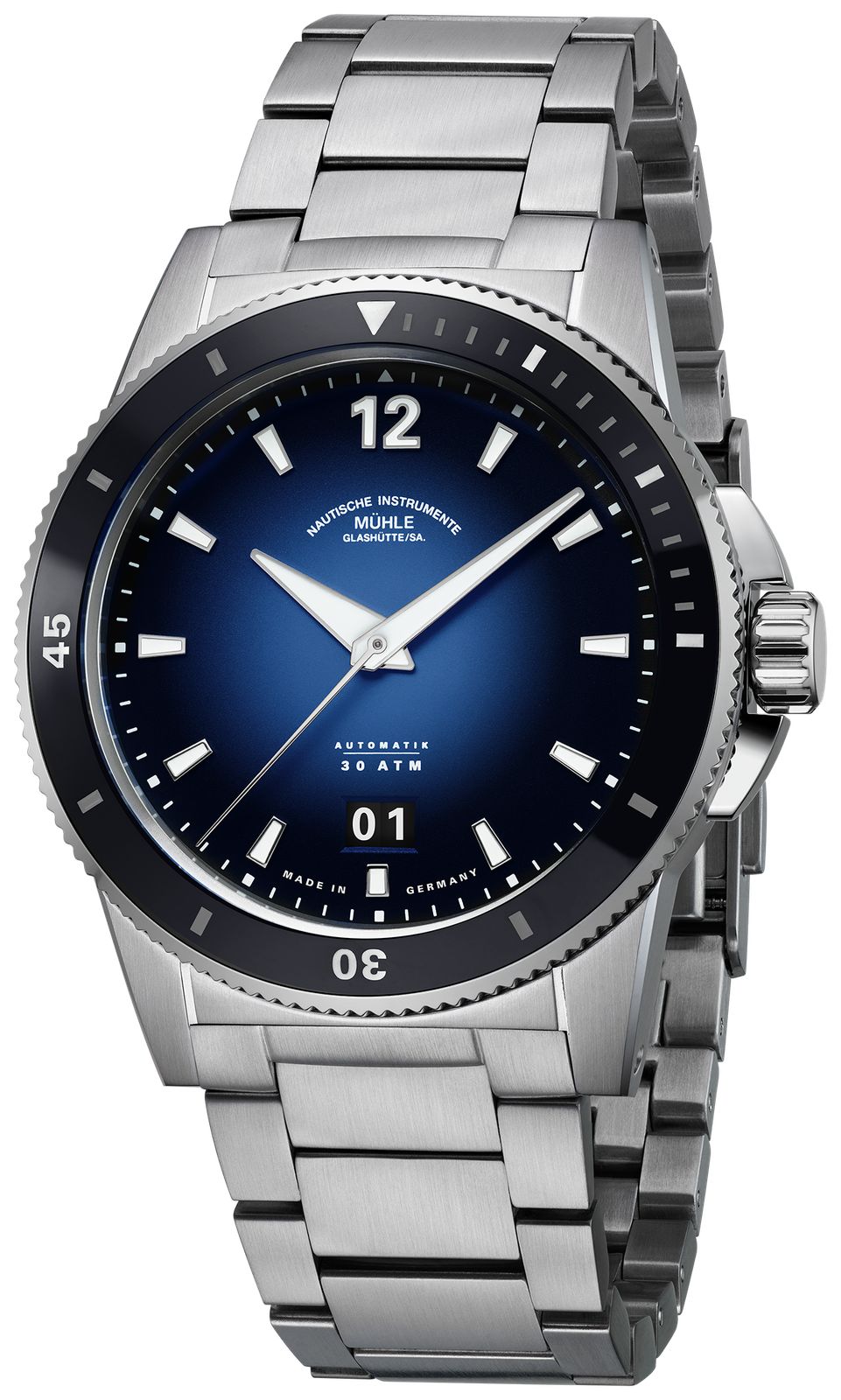 Mühle Glashütte M1-52-42-MB Sportivo Big Date Automatic ( Watch