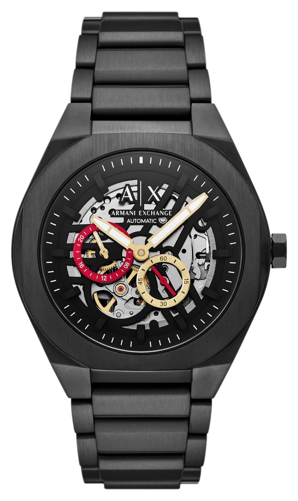 Armani Exchange AX4196 Mechanical Skeleton (44mm) Black Watch