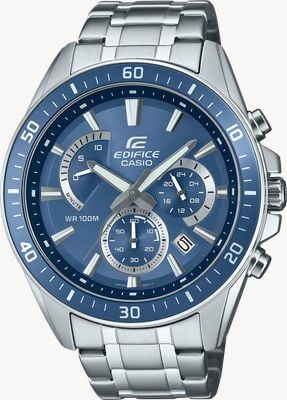 Casio Edifice Chronograph (47mm) Blue Dial / Stainless Steel Bracelet EFR-552D-2AVUEF
