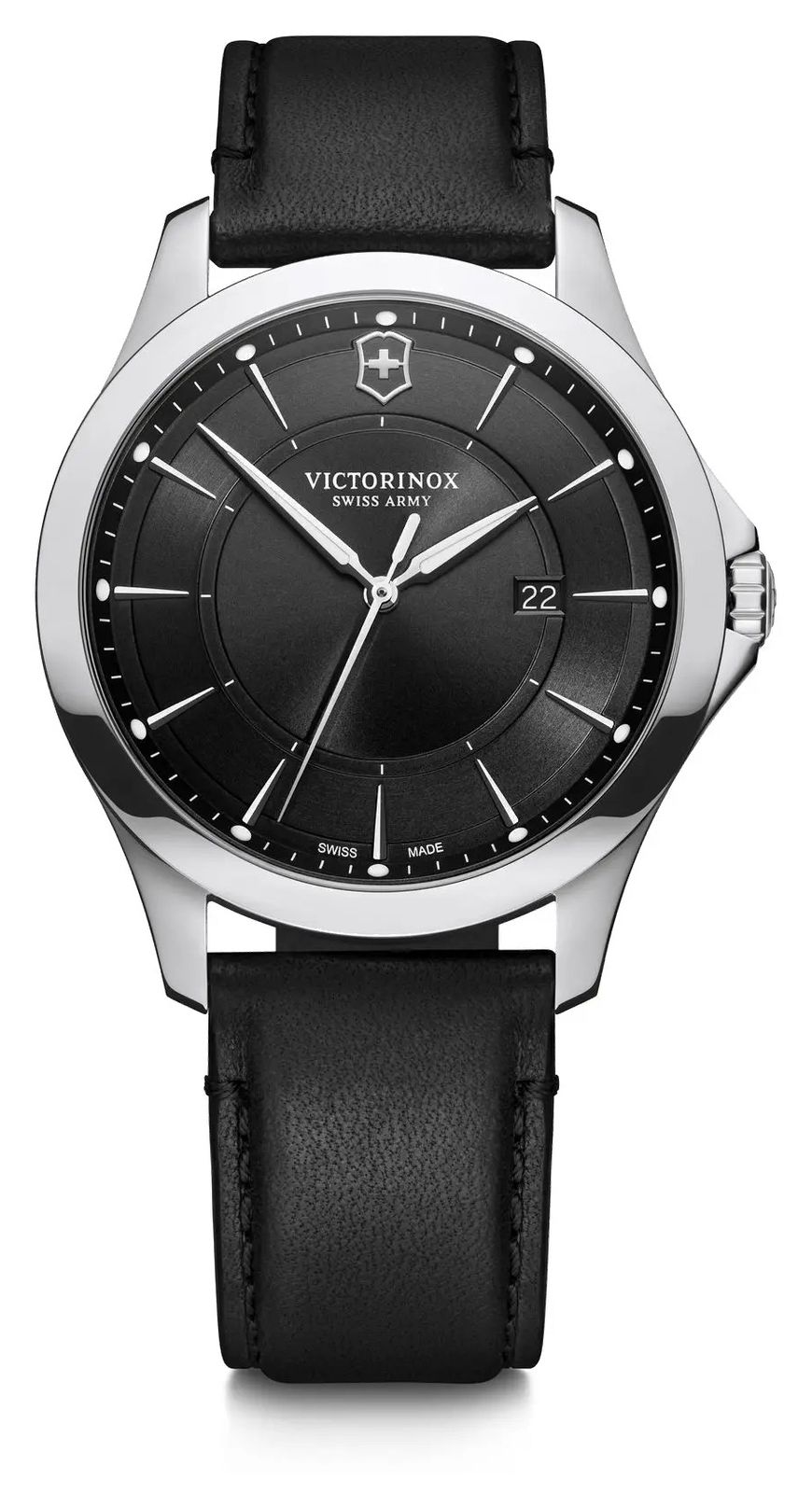 Victorinox 241904 | Alliance | Men's | Black Leather Strap Watch