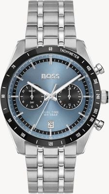 BOSS TOURMASTER Dual-Time (41mm) Blue Dial / Stainless Steel Bracelet 1514286