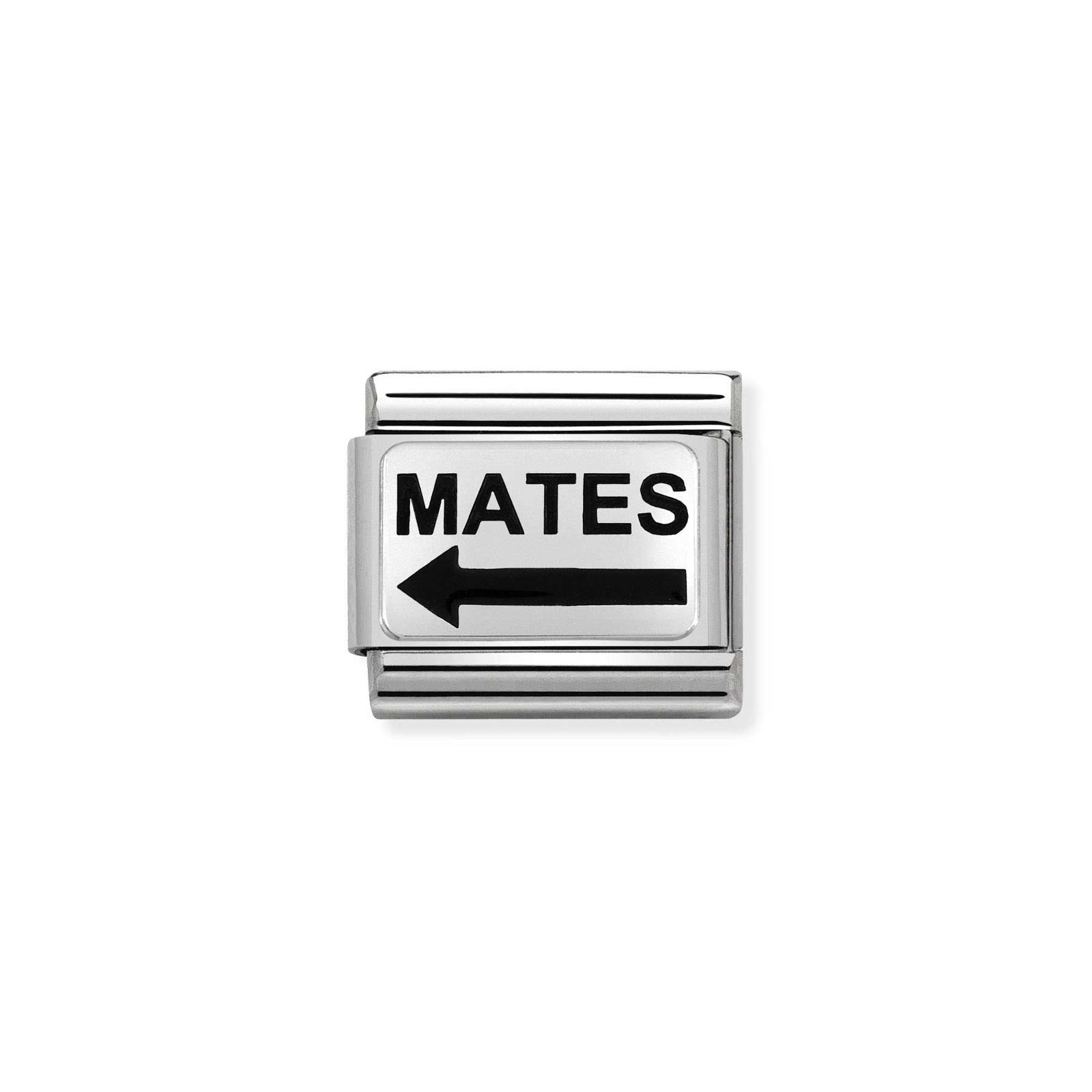 Nomination 330208/23 Classic OXIDIZED PLATES In Steel Enamel Jewellery