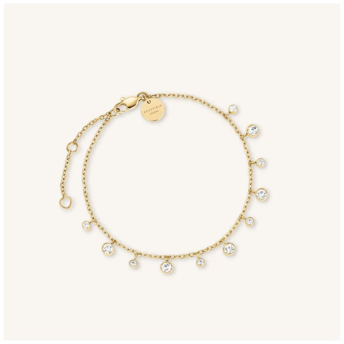 Rosefield Jewellery JBDCG-J1022 Dangling Crystal Gold Plated