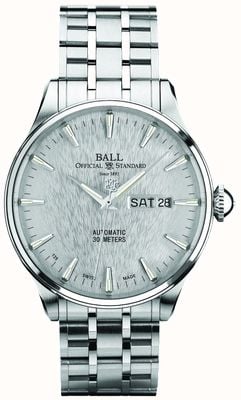 Ball Watch Company Trainmaster Eternity Silver Dial Automatic Day Date Display NM2080D-S1J-SL
