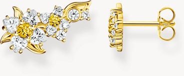 Thomas Sabo Gold-Plated Lovely Daisy Flower Ear Climbers H2324-414-4