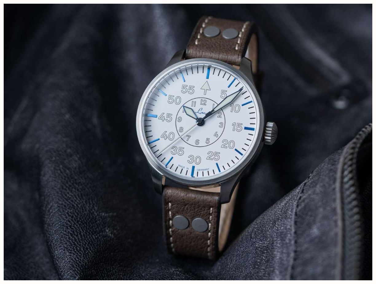 Laco Aachen Polar 39 Automatic Limited Edition (39mm) White Dial ...