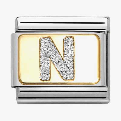 Nomination Classic Letter N Glitter Charm 030291/14