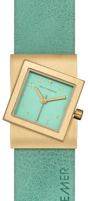 Rolf Cremer Turn S Turquoise Leather Starp Turquoise Dial 507781