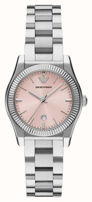 Emporio Armani Three-Hand Quartz (32mm) Pink Dial / Stainless Steel Bracelet AR11658