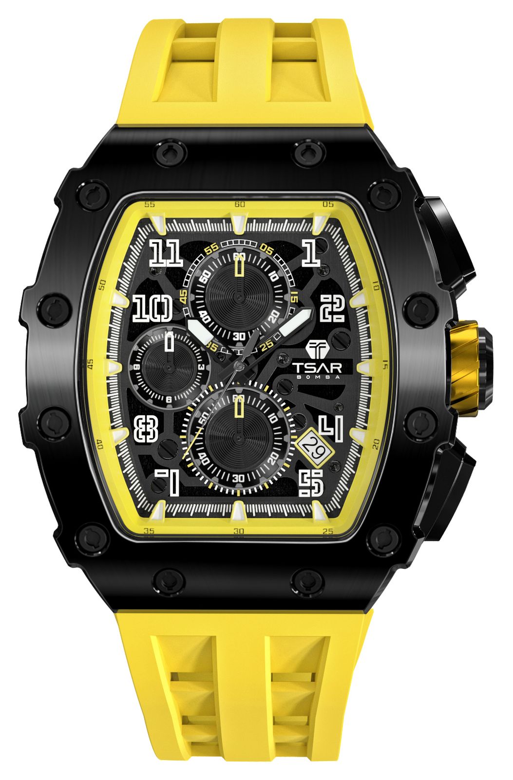 TSAR BOMBA TB8204Q-07 Elemental Series Quartz Calendar (43. Watch
