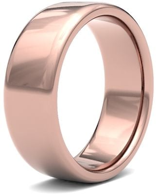 James Moore Wedding Rings | 9ct Rose Gold | 7mm | Medium | Soft Court | AG_7GMS-9R