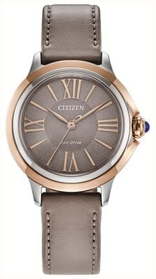 Citizen L Ceci Eco-Drive (32mm) Taupe Dial / Taupe Leather Strap EM1166-01Z