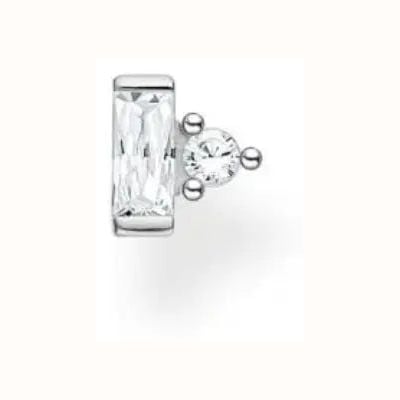 Thomas Sabo Sterling Silver Two Stone Single Stud Earring SCH150324