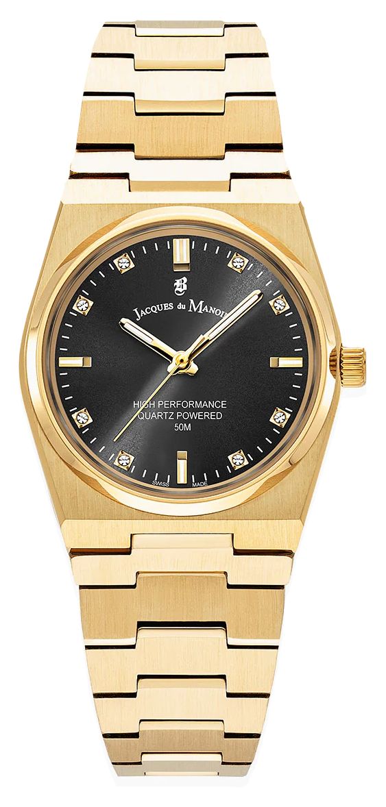 Jacques Du Manoir JWL03604 Horizon Three-Hand Crystal Quartz Watch