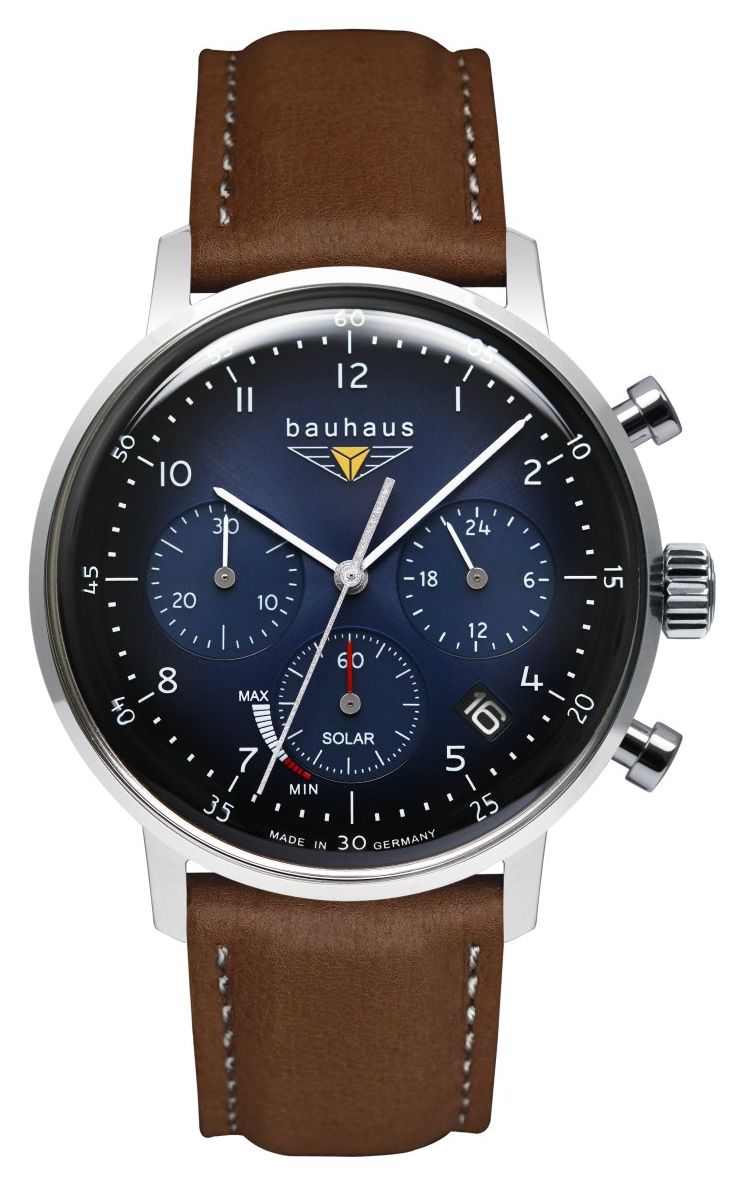 Bauhaus 20863 Classic Solar Chronograph (41mm) Blue Dial / Watch