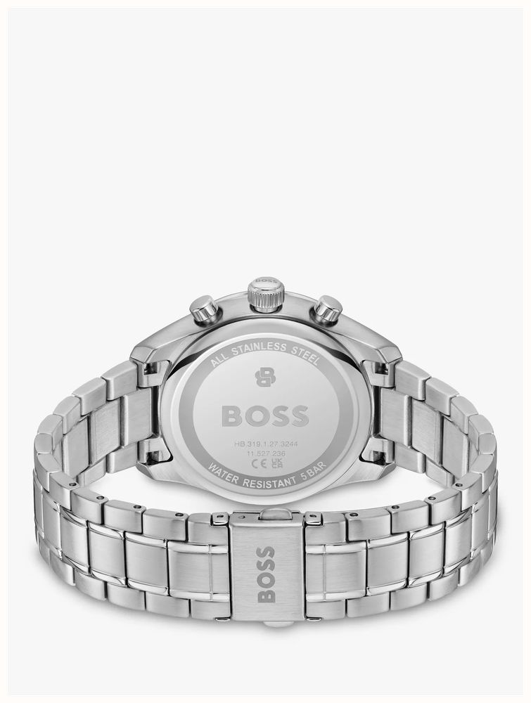 BOSS Men's 38mm Stainless Steel Silver Dial Grand Prix Touring Watch 1514362 - alternate view 4