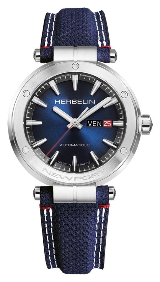 Herbelin 1768A15BL Newport Automatic Day-Date (42mm) Blue Watch