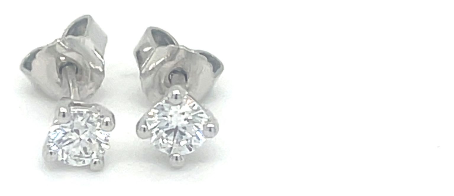 James Moore & Co J63765 Lab Grown Diamond Stud Earrings 18ct Jewellery