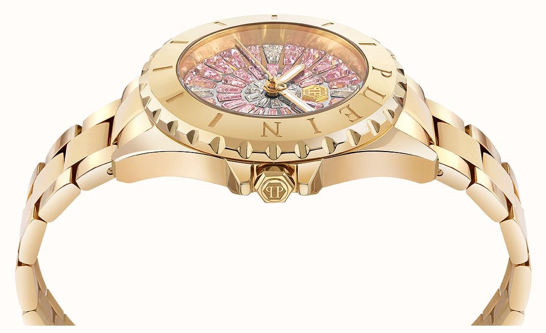 Philipp Plein PLEIN HEAVEN Quartz (34mm) Crystal Pavé Dial / Gold PVD Stainless Steel Bracelet PWEHA0226 - alternate view 3