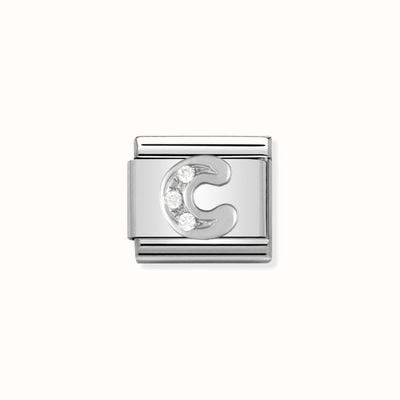 Nomination Composable Classic ALPHABETH Stainless Steel Cub. Zirc And 925 Silver C 330301/03