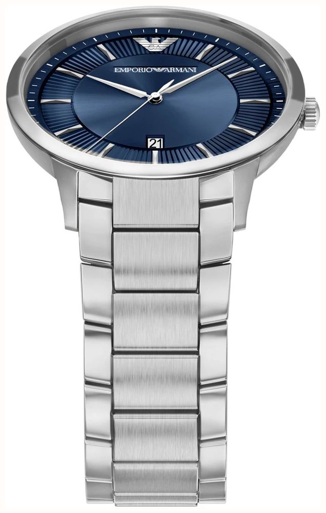 Emporio Armani Men's Stainless Steel Navy Blue Dial & Stainless Steel Bracelet AR11837 - alternate view 2