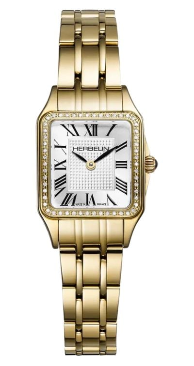 Herbelin 17407BP1N54Y08 Luna Mini Diamond Quartz (20mm) Watch
