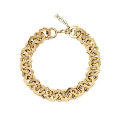 Olivia Burton Signature Honeycomb Gold Link Bracelet 24100089