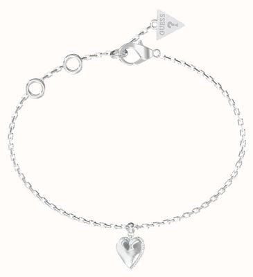 Guess By Your Side Silver Heart Bracelet UBB06082RHL