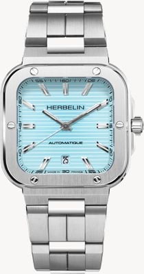 Herbelin Men's Cap Camarat (39mm) Light Blue Dial / Stainless Steel Bracelet 1646B25