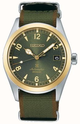 Seiko Alpinist | Green Nylon Strap | Green Dial SPB212J1