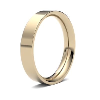 James Moore Wedding Ring  | 4mm | Heavy | Size Flat Court | AG_4LHE-9Y AG_4LHE-9Y