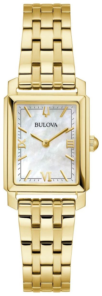 Bulova 97L177 Women’s Sutton (21mm) Rectangular Mother-of- Watch