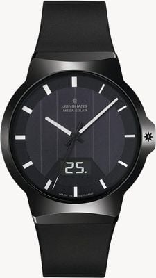 Junghans Force Mega Solar Black Rubber Strap 18/1000.00