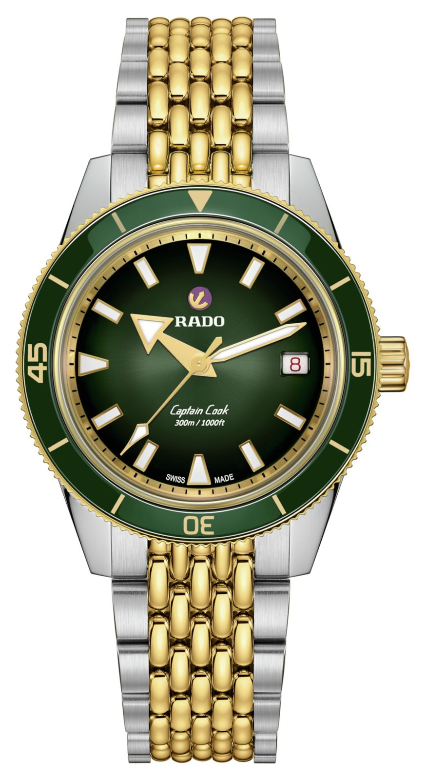 RADO R32225313 Captain Cook Automatic (39mm) Green Dial / Watch