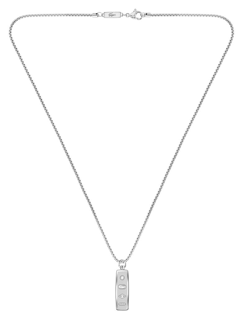 Lacoste 2040536 DISTRICT stainless steel chain with dog tag Jewellery