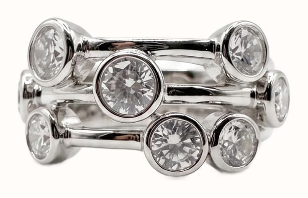 Solid Silver Boodle Ring - Size K JZR130-K
