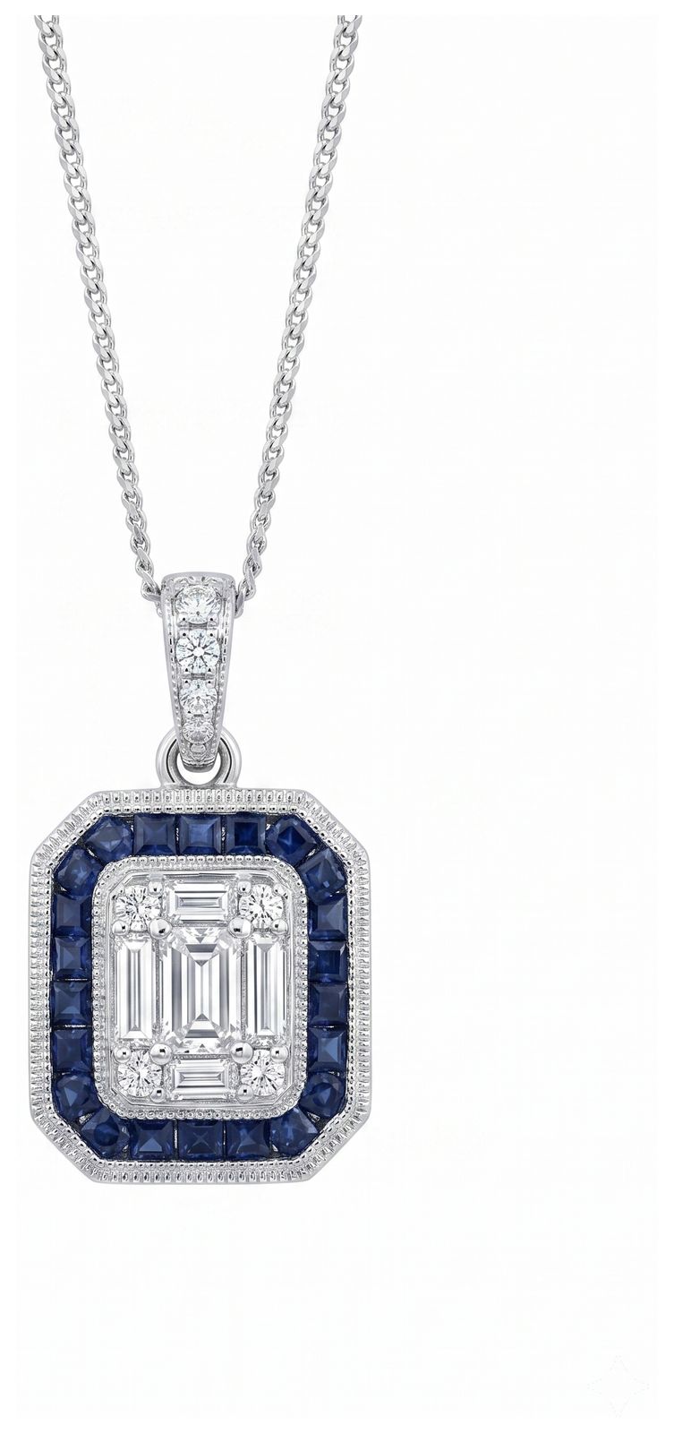 Clarity Jewellery CP300150S Platinum Diamond 0.28ct Sapphire