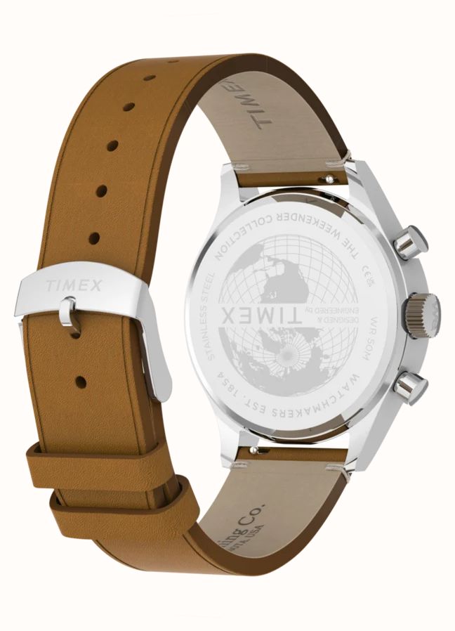 Timex WEEKENDER MAIN LINE 40mm Brown Leather Strap Watch TW2Y85000 - alternate view 4