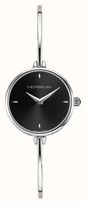 Herbelin FIL Women's Black Dial Stainless Steel Bracelet 17206/B14