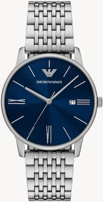 Emporio Armani Men's Quartz (39mm) Blue Dial / Stainless Steel Bracelet AR11674