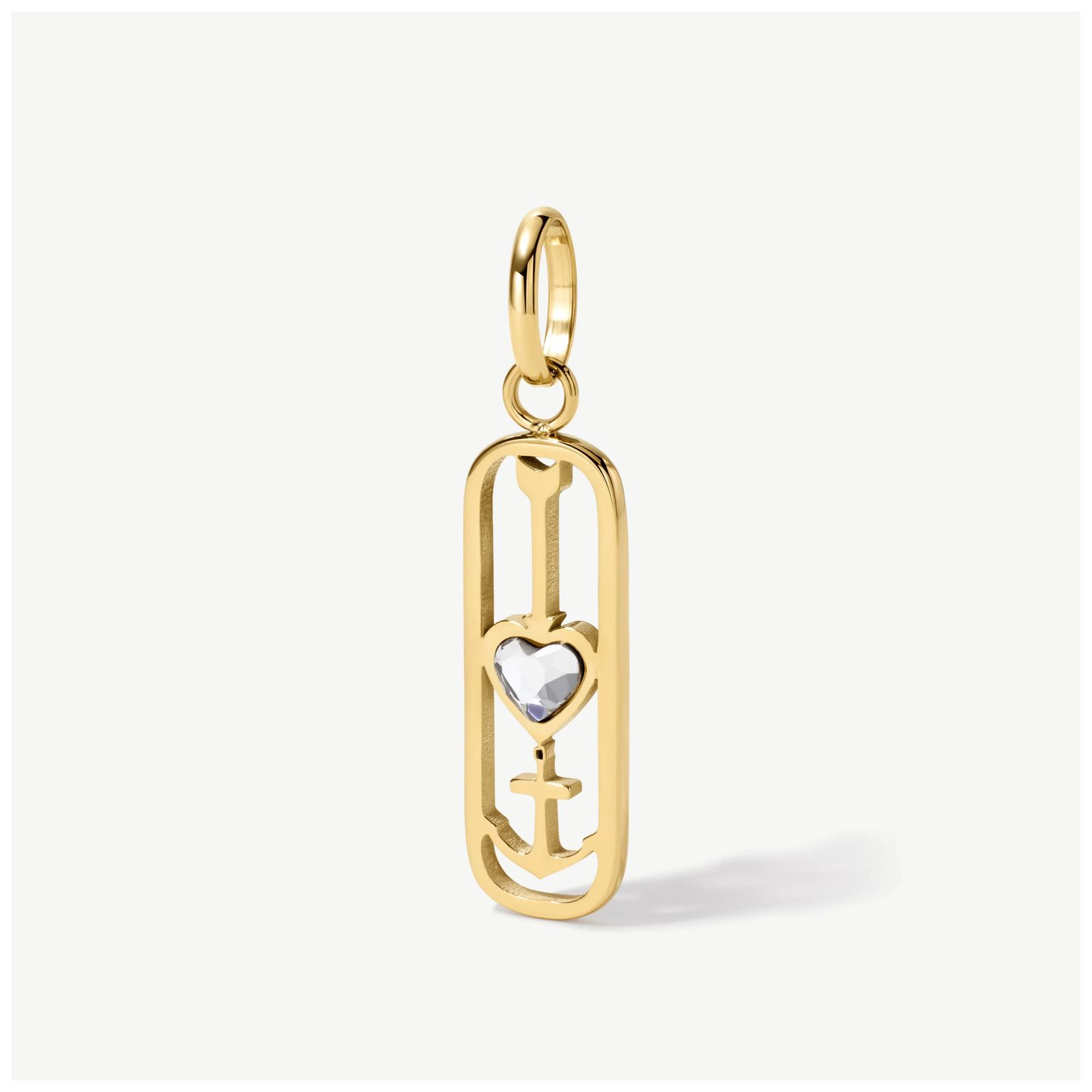 D.LOUISE CH-30 Gold Tone Strength And Love Pendant Jewellery