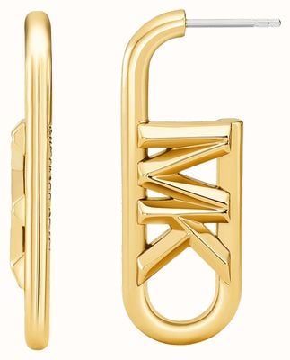 Michael Kors KORS MK Gold-Plated Logo Drop Stud Earrings MKJ8082710