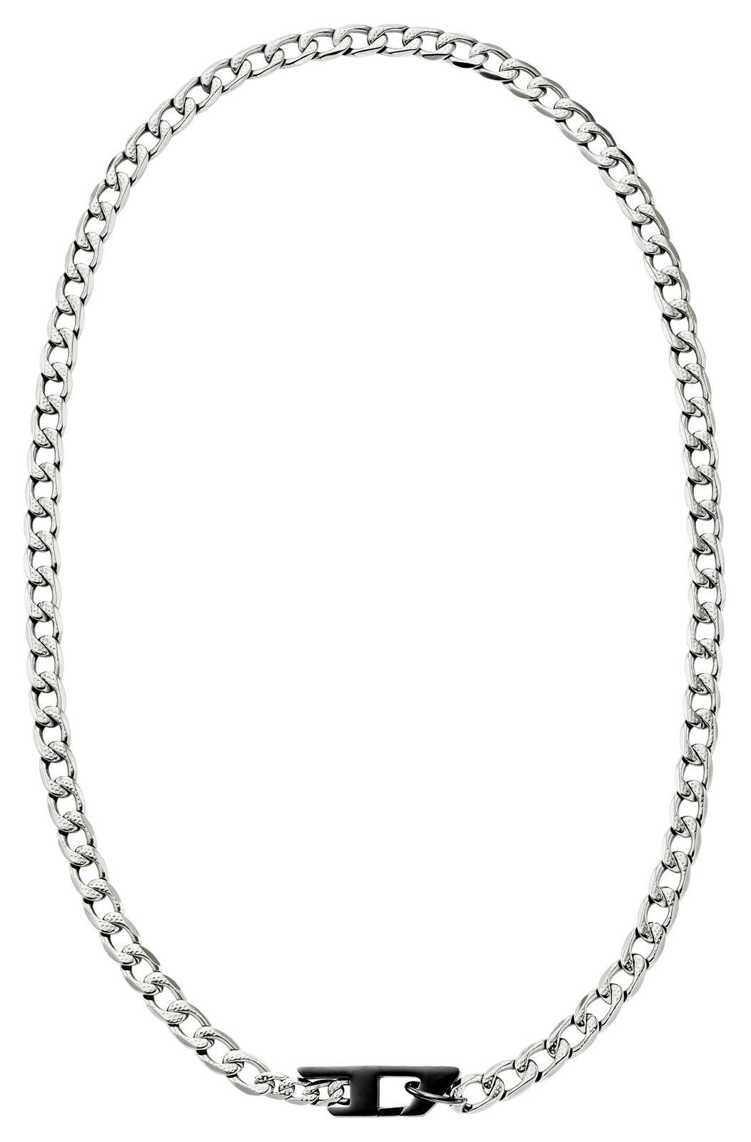 Diesel DX1636931 D Logo Stainless Steel Chain Necklace Jewellery