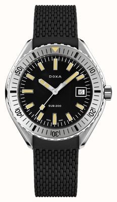 DOXA SUB 200 Sharkhunter (42mm) Black Iconic Dial / Black FKM Rubber Strap 796.10.101.20