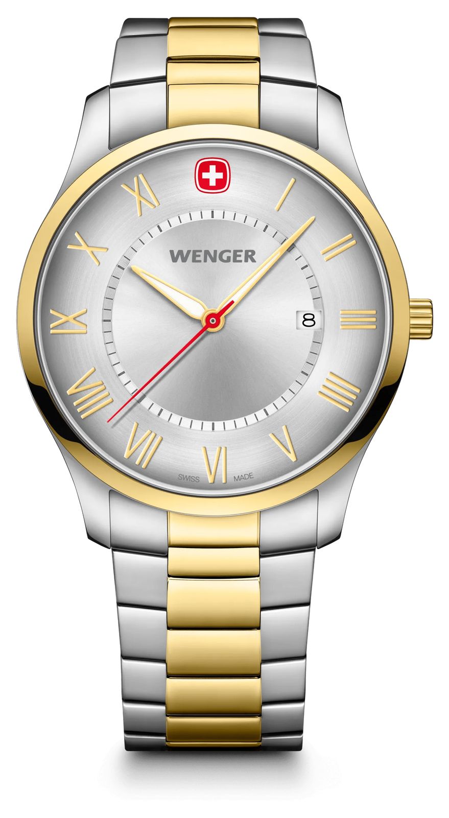 Wenger 01.1441.143 City Classic (42Mm) Silver Dial / Two- Watch